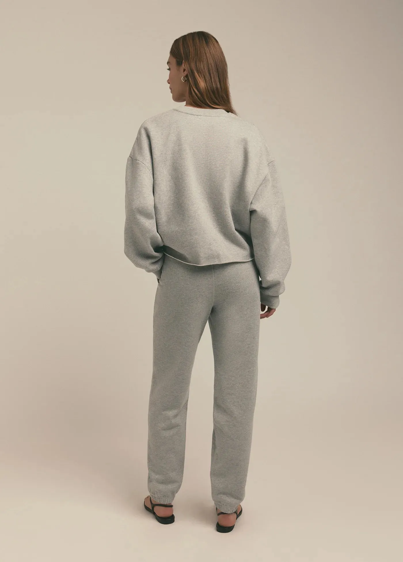 Cropped Collegiate Sweatshirt