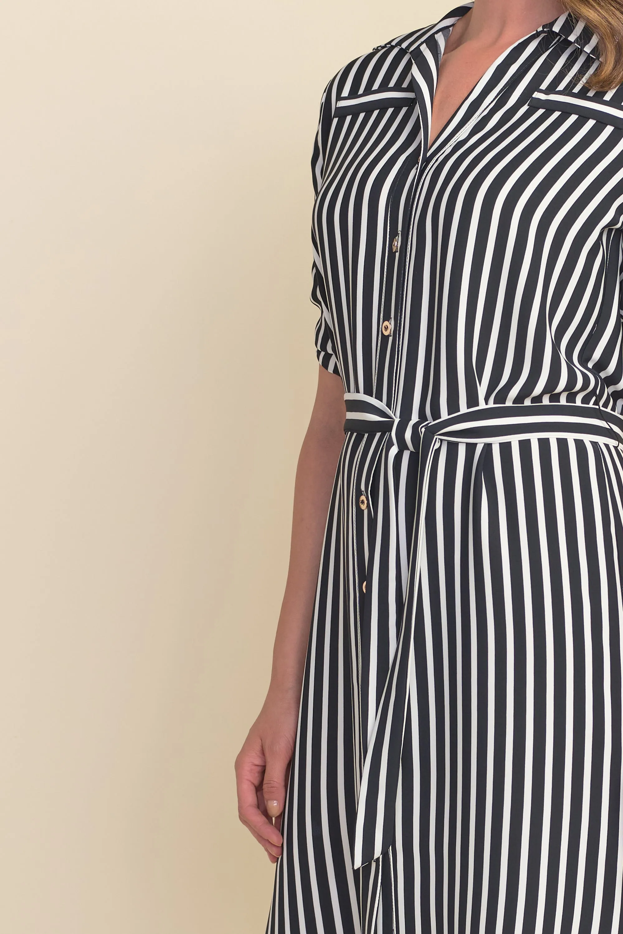 Joseph Ribkoff Classic Stripe Shirt Dress