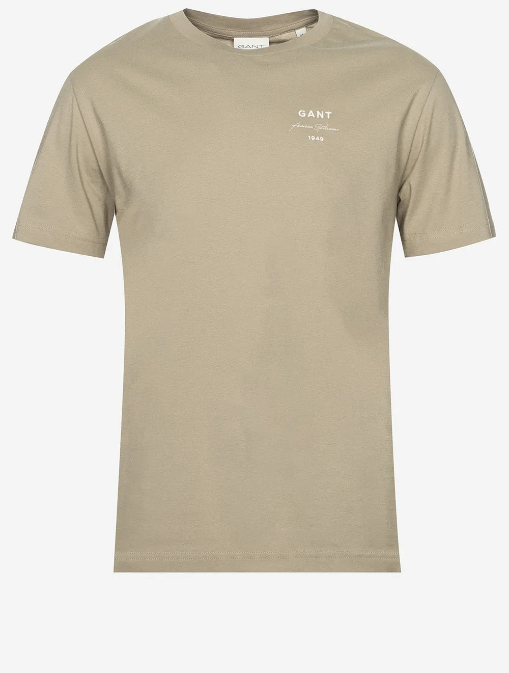 Logo Script Short Sleeve T-Shirt Dried Khaki