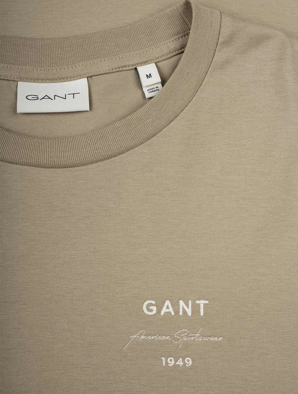 Logo Script Short Sleeve T-Shirt Dried Khaki