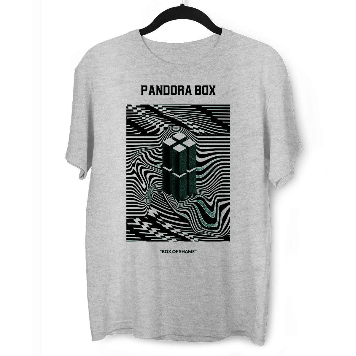 Pandora Box Abstract Box Of Shame Crew Neck T-shirt