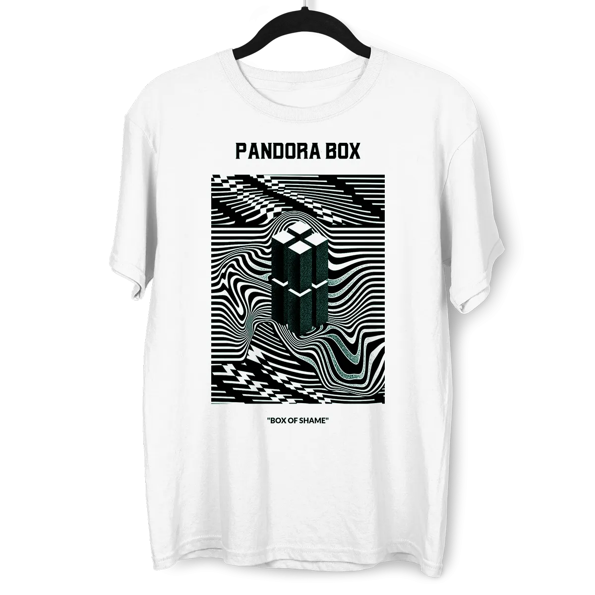 Pandora Box Abstract Box Of Shame Crew Neck T-shirt