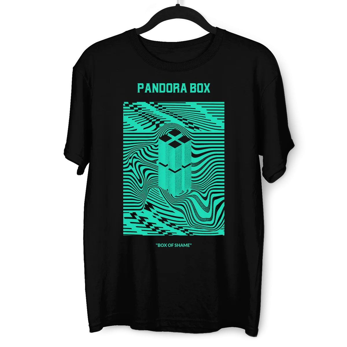 Pandora Box Abstract Box Of Shame Crew Neck T-shirt